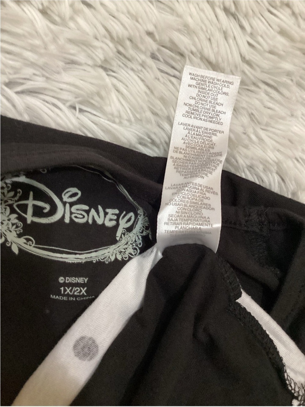Disney Minnie Mouse Polka Dot Sleep Shirt Nightgown Lounge Tee Size 1X/2X - Picture 5 of 11